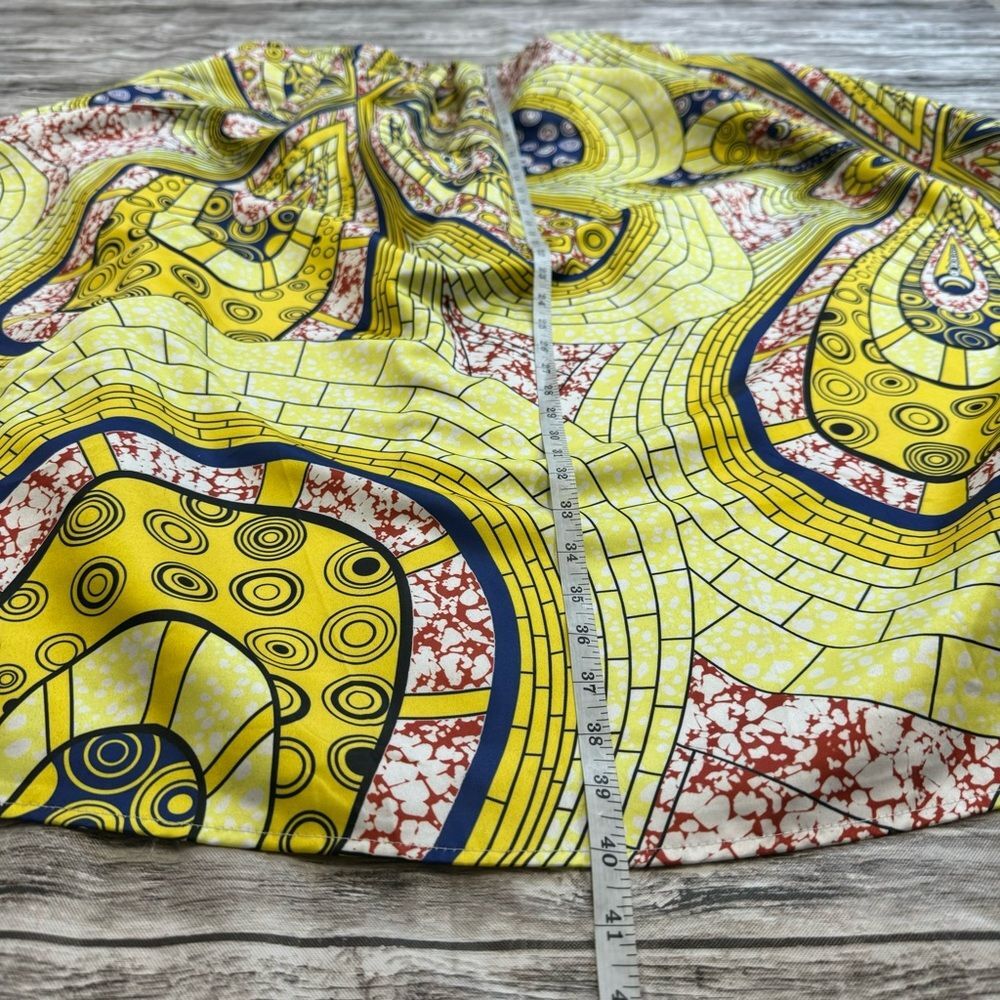 Women’s Plus Paisley Satin Midi Skirt Elastic Waist Pockets Size XXL - Picture 10 of 10